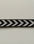 Black and White Beaded Belt