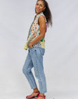 Blockprint Patchwork Sleeveless Shirt