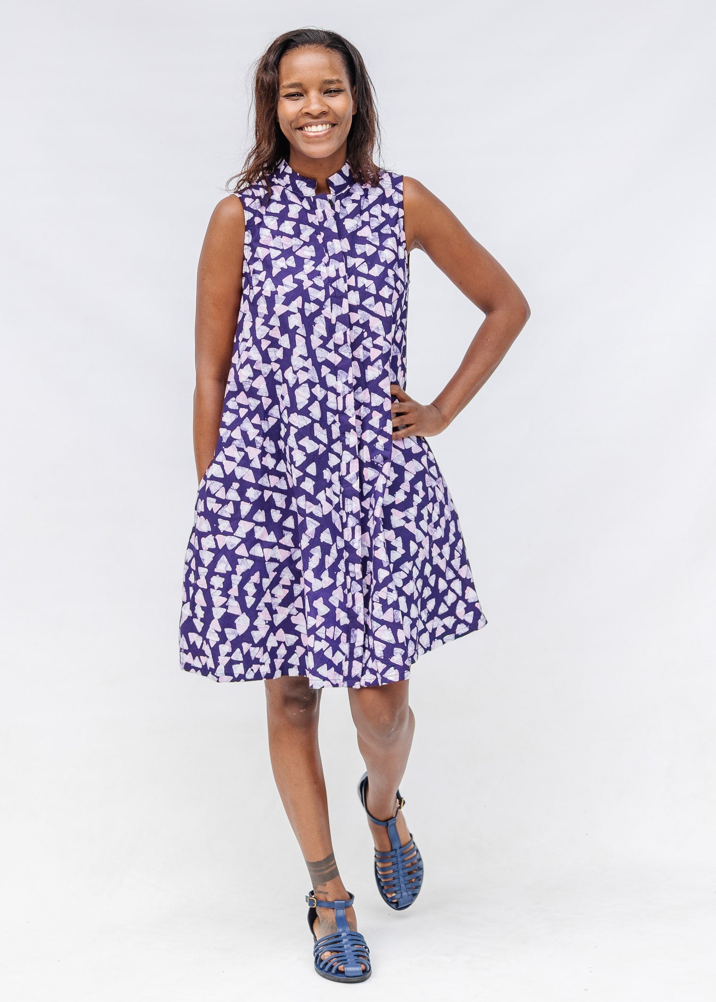 Catchlight Sleeveless Dress – Zuri