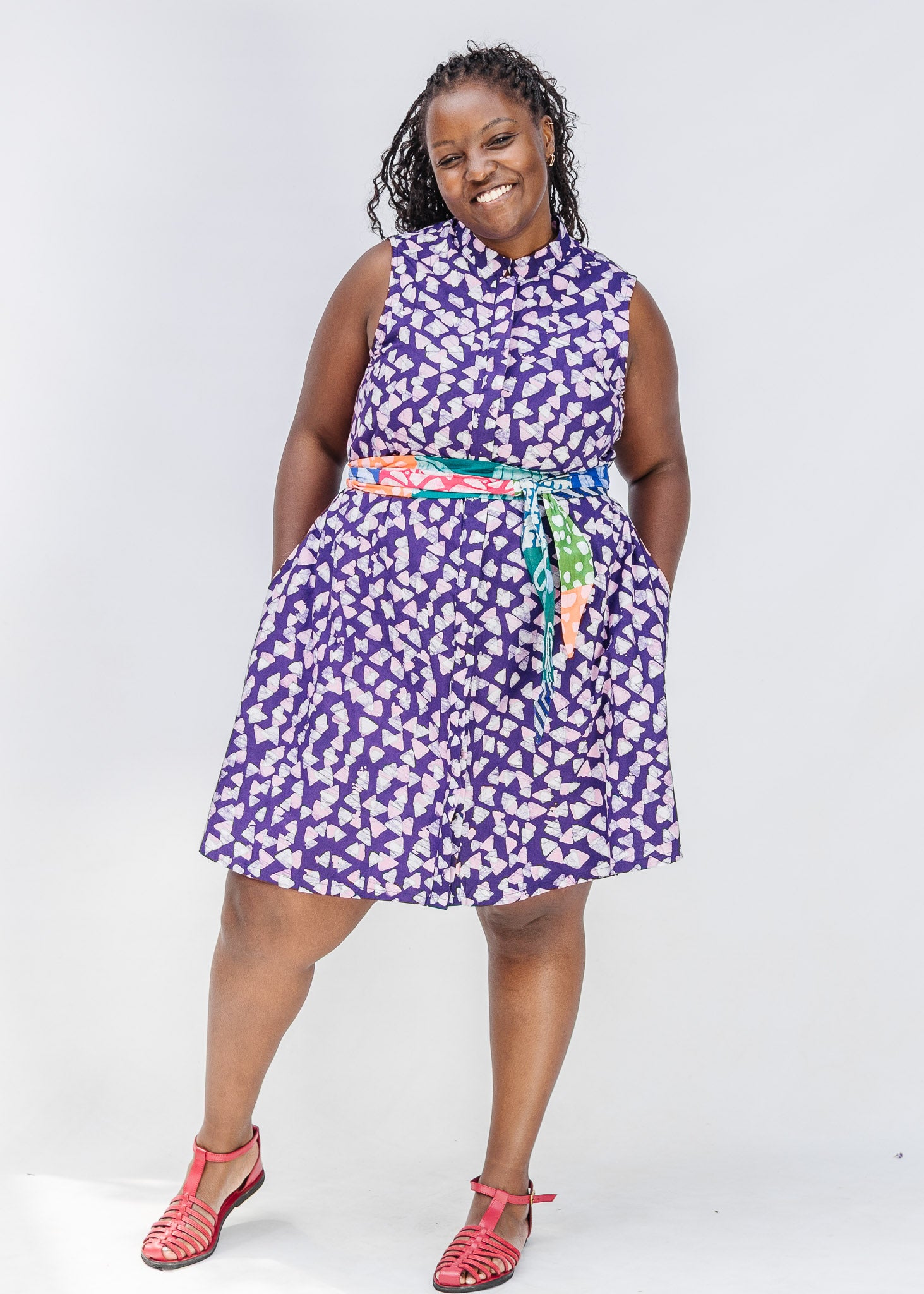 Catchlight Sleeveless Dress – Zuri