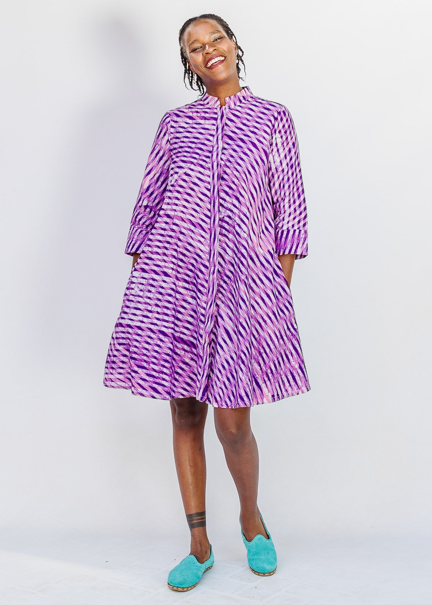 zuri dresses Ka-Bloom! 100% cotton kitenge African wax print Color notes Encanto