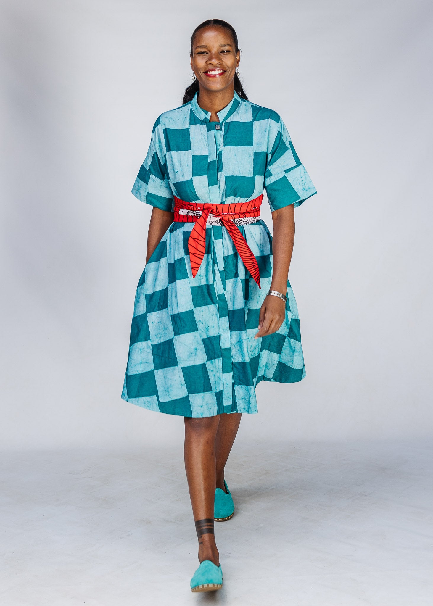 Fax of Life Short Sleeved Dress, L