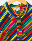 display of a rainbow striped dress