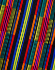 display of a rainbow striped dress
