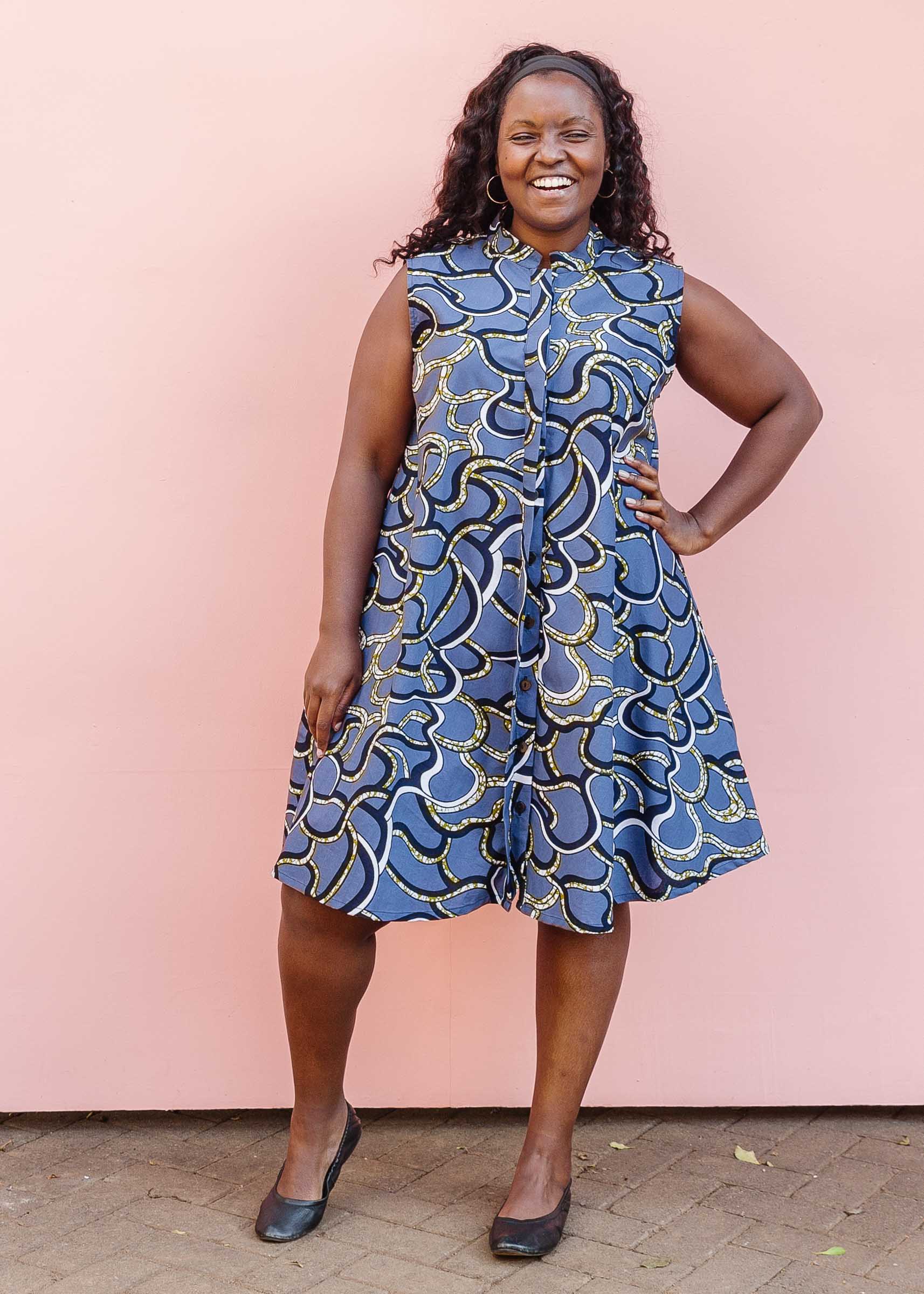 ワンピース soorploom Dunes Dress, Stencil Print Wiggle Room Sleeveless Dress – Zuri
