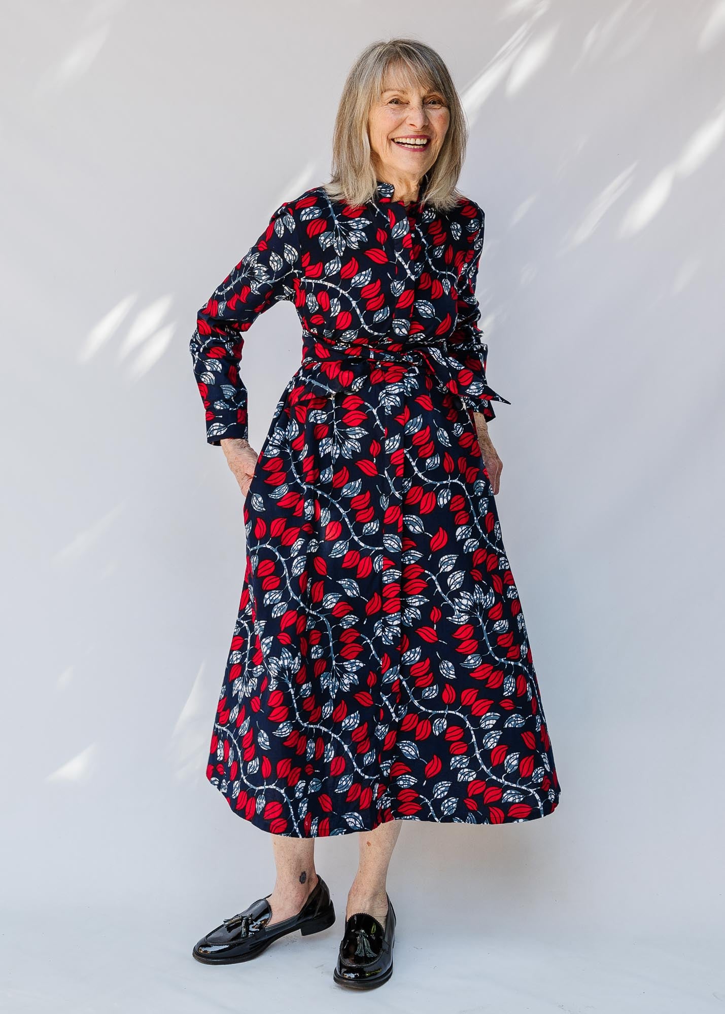 zuri midi dress Zuri Women's Nightshade African Print Dress, XL