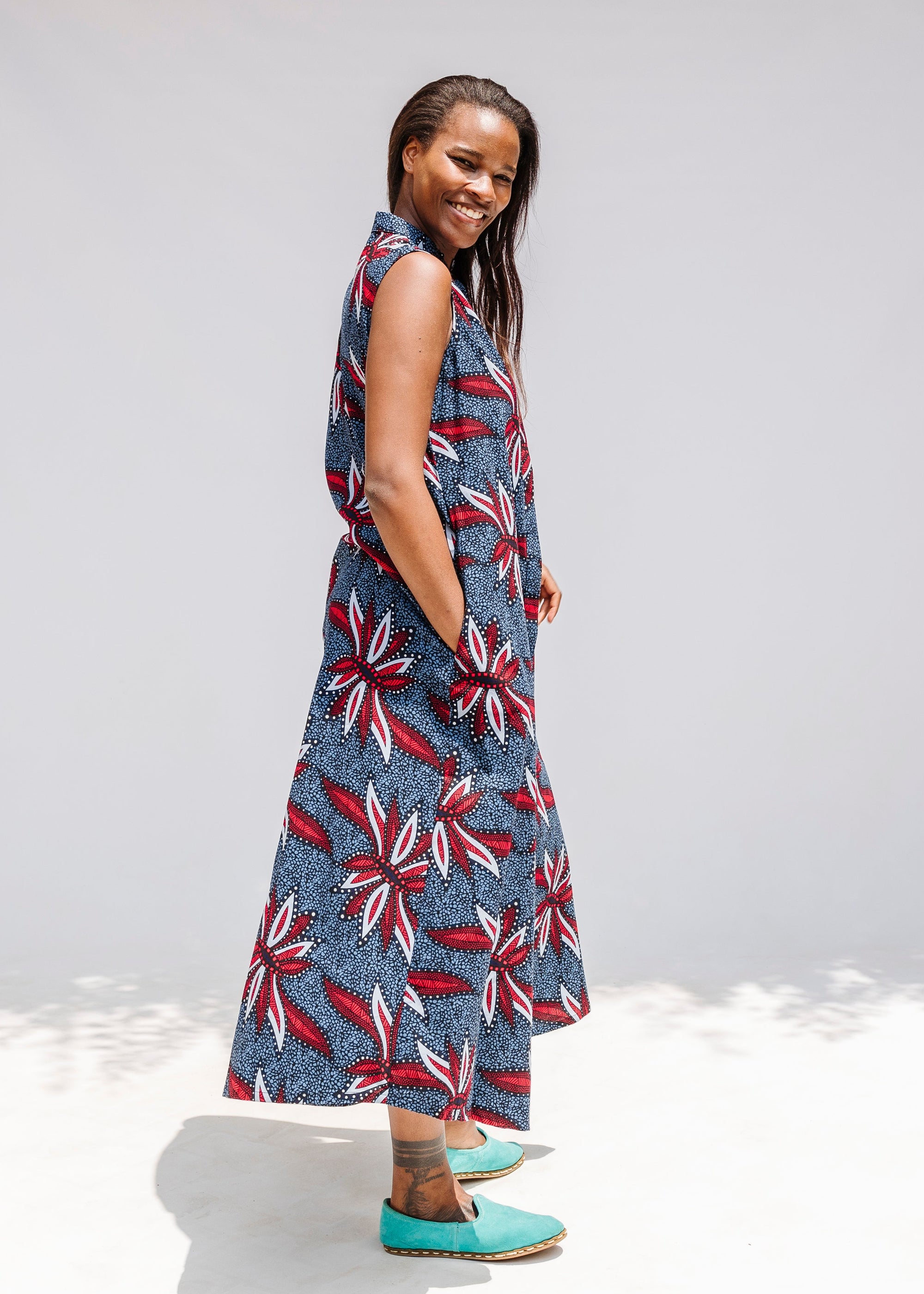 Zuri Women's Dragonfly African Print Maxi, Xs Zuri Women's Dragonfly African Print Maxi, Xs