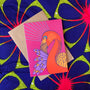 Flamingo Greeting Card by Lulu Kitololo