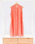 Coral sleeveless dress
